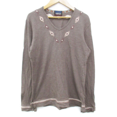 Nicole Club for Men T-shirt Long Sleeve V Neck Native