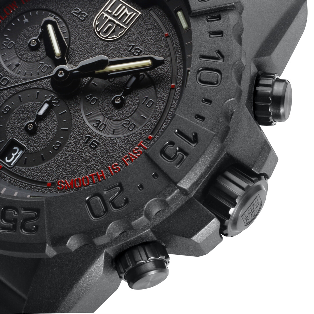 Pre-owned Luminox Navy Seal 3581.sis Black Rubber Strap Men Watch