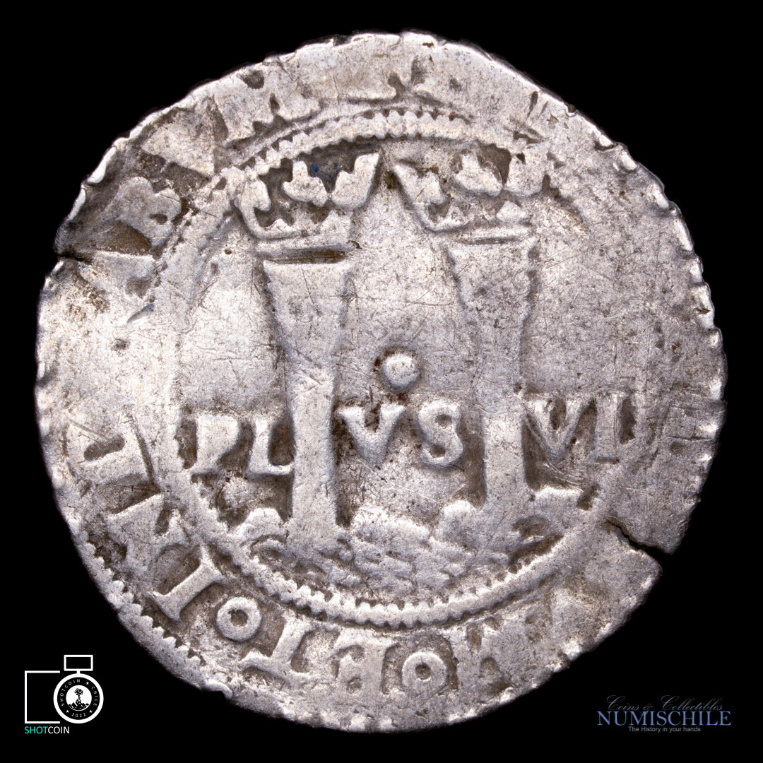 1542-55 GM メキシコ シルバー 4 Reales Carlos & Joanna MS-61