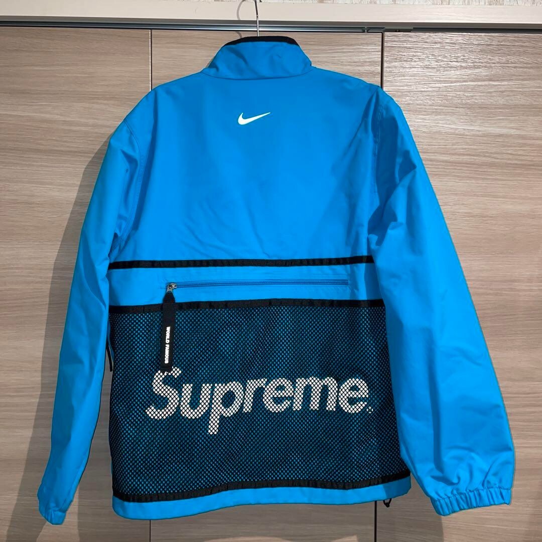 Supreme Nike Trail Running Jacket Blue 921635-407 FW17 Men's Supreme Nike Trail Running Jacket Blue 921635-407 FW17 Men's