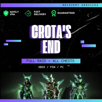 Crota's End - Full Raid + All Chests - XBOX-Psn-Pc