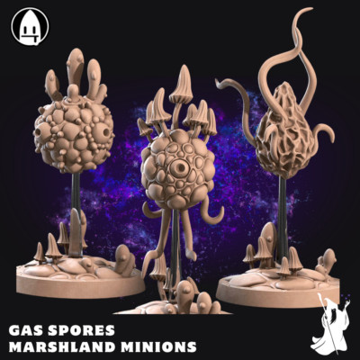 Gas Spores Marshland Minion DnD Miniature 28mm 32mm 35mm D&D RPG Mini 3D Printed