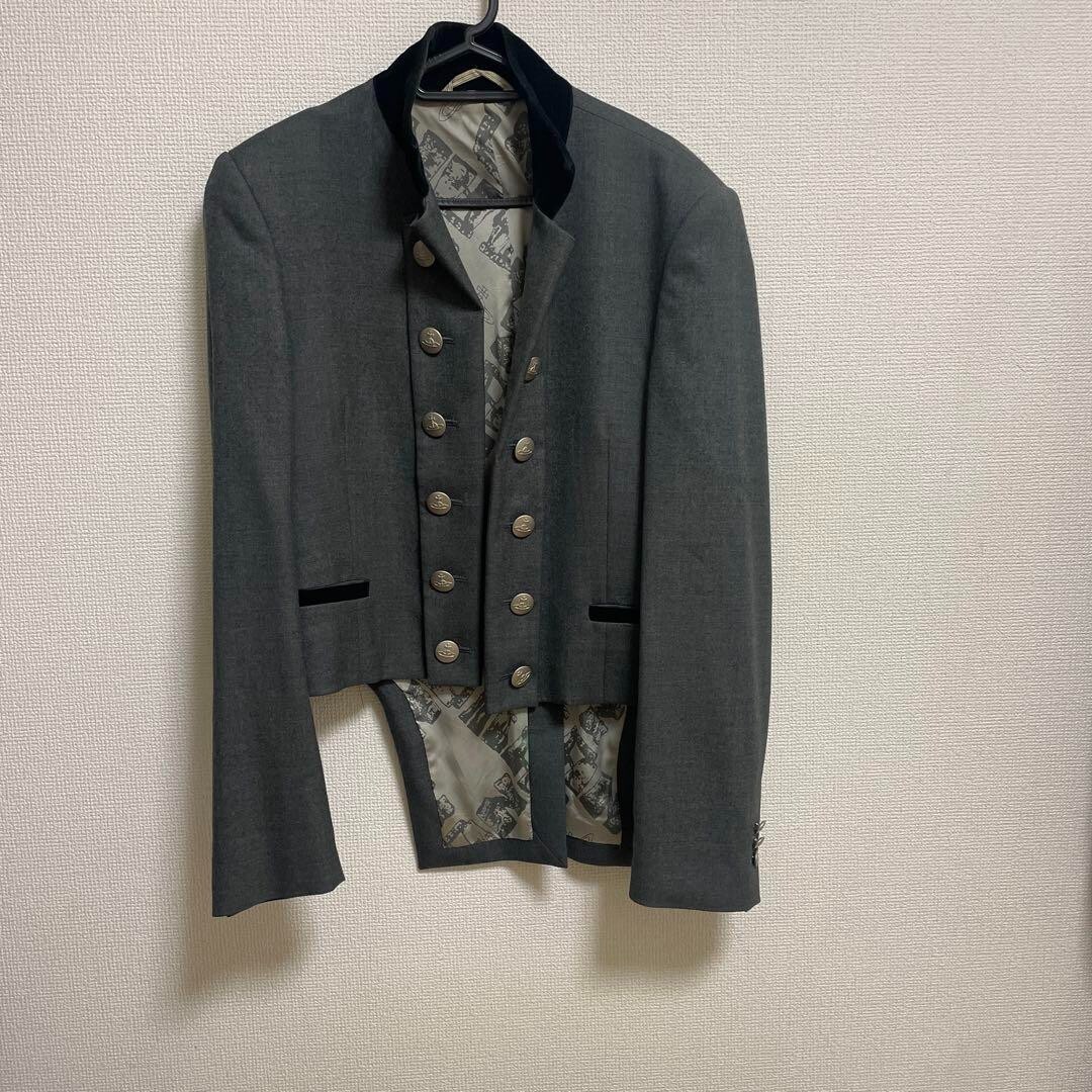 vivienne westwood ナポレオンジャケット⭐️ Vivienne Westwood Napoleon Jacket Gray Very RARE Design Out