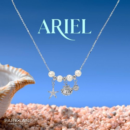 繊細な貝殻に可愛いパール【leah alexandra】ARIEL NECKLACE Coquille Necklace