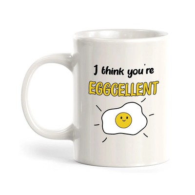 I think you're eggcellent Mug,Coffee Mug Gift for Dad, Mom,Daughter,Son,birthday