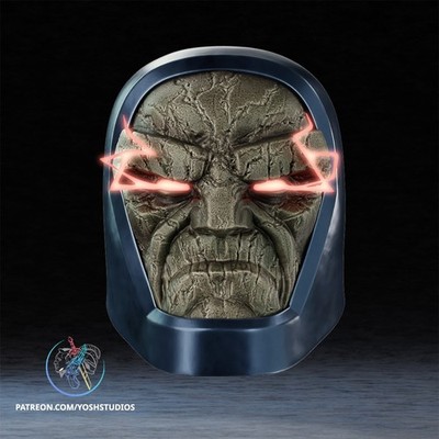 Comic Evil Man Helmet — 3D Printed RAW DIY Cosplay Helmet Kit + Prop Replica