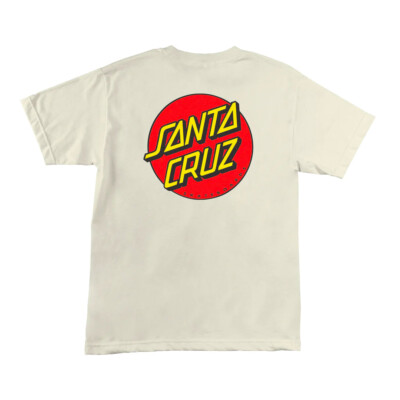 

Футболка с короткими рукавами Santa Cruz Skateboards Classic Dot (кремовая), Cream