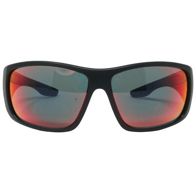 Pre-owned Prada Sport Ps04vs 1bo9q1 Black Sunglasses In Blue