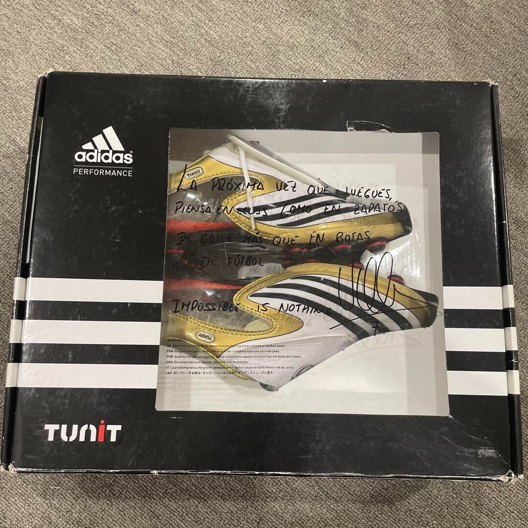 F50 2008 START スターターセット Adidas F50 2008 START Set David Villa Printed Sign with Box