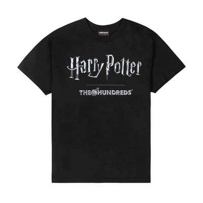 

Футболка с короткими рукавами The Hundreds x Harry Potter HP Title (черная), Черный