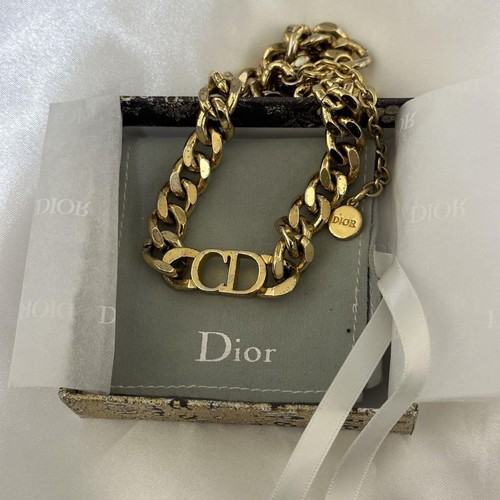 Christian Dior Choker Necklace 2021AW Women Jewelry Gold