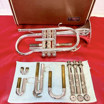 YAMAHA YCR-3330S Silver Cornet Musical instrument w/ Hard Case from japan