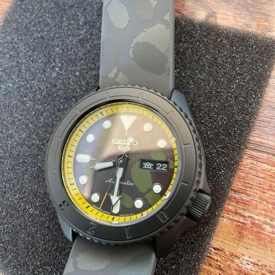 Pre-owned Seiko Unused  5 Sports One Piece Collaboration Sbsa155 Limited Edition