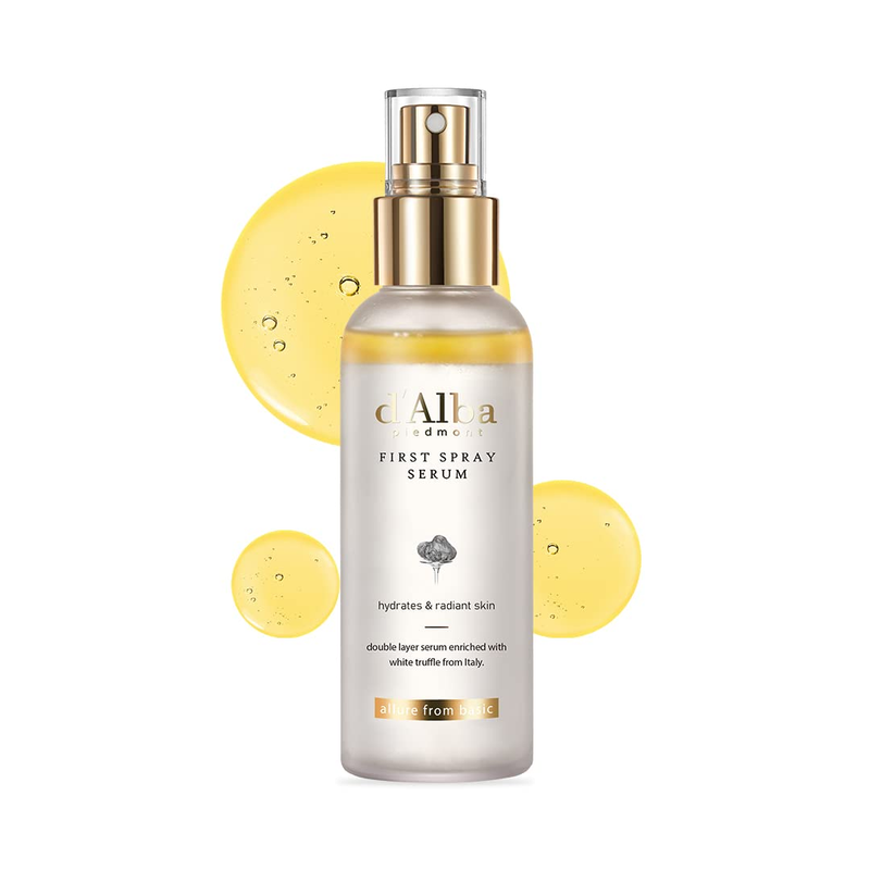 D'Alba Italian White Truffle First Spray Serum, Vegan Skincare, Hydrating Facial