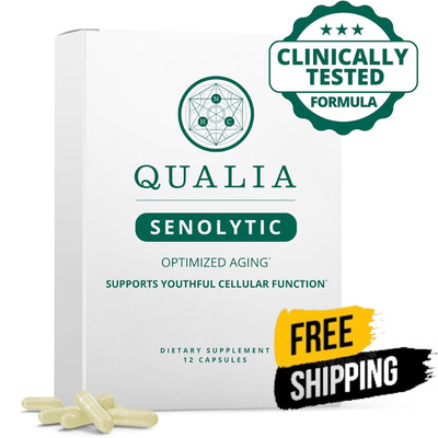 Qualia Senolytic Supplement,Fisetin, Quercetin, Piperlongumin & More, Aging Supp