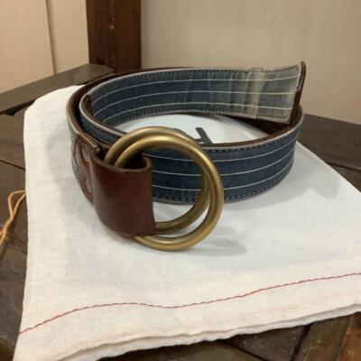 RRLベルト サイズ28 RRL Ralph Lauren Double RL Belt Size 28 Leather Brown Blue