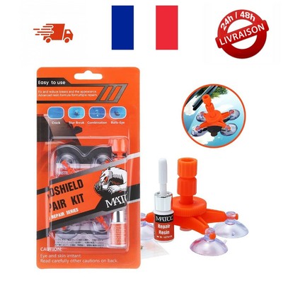 Lot De 6 Pinces à Ventouse Pour Réparation Pare-brise Et Collage - Puissance D'Aspiration Réglable - 14