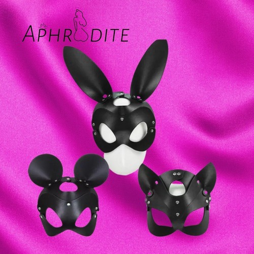 Sexy Lingerie Bunny Hot Leather Animal Mask Exotic Headgear Slave UK HALLOWEEN - Picture 1 of 7