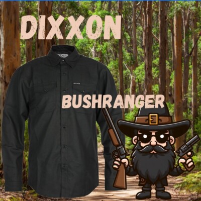  Dixxon Flannel ''The Bushranger'' Flannel Mens Medium- All Black