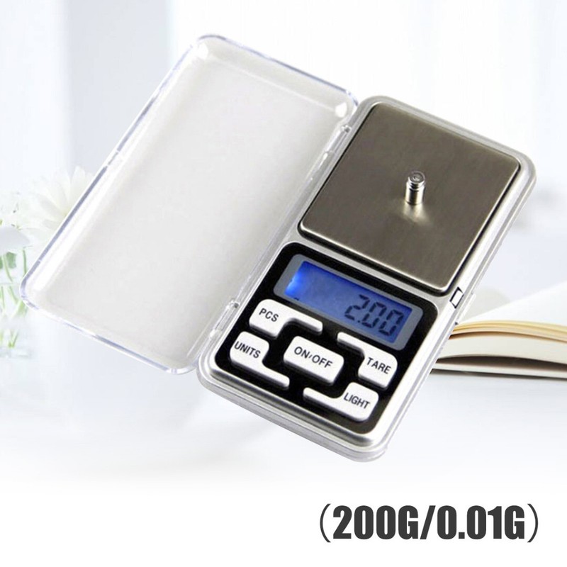 Portable 500g x 0.01g Mini Digital Scale Jewelry Pocket Balance Weight Gram LCD