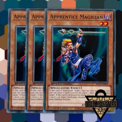 Yu-gi-oh! TCG 3x Apprentice Magician SGX1-ENI05 x3 COMMON YUGIOH! NM