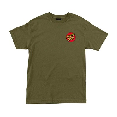 Футболка Santa Cruz Skateboards Classic Dot Chest S/S (военный зеленый)