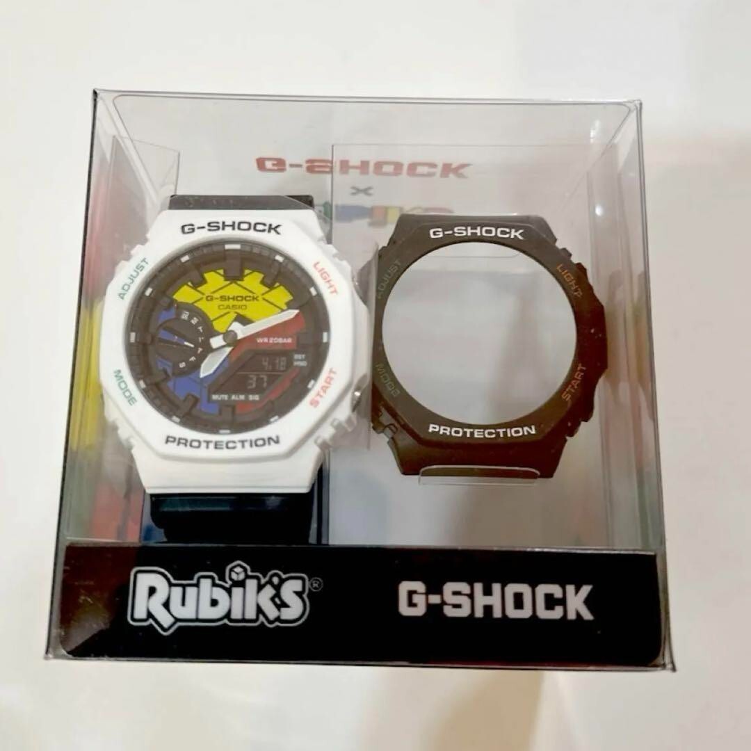 Pre-owned Casio Gae-2100rc-1ajr G-shock Rubik's Cube Collaboration Model Watch