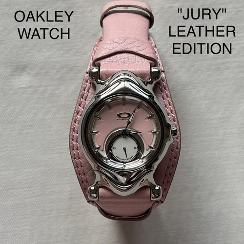 OAKLEY JURY サンバーストピンク 時計 oakley watch jury leather band pink ladies models