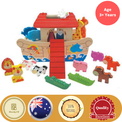noah's ark wooden toy set australia