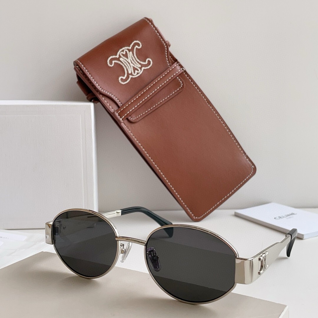 Pre-owned Celine 4s235 Eyeglass Frames | Custom Sunglasses, Blue Light & Uv In Gold
