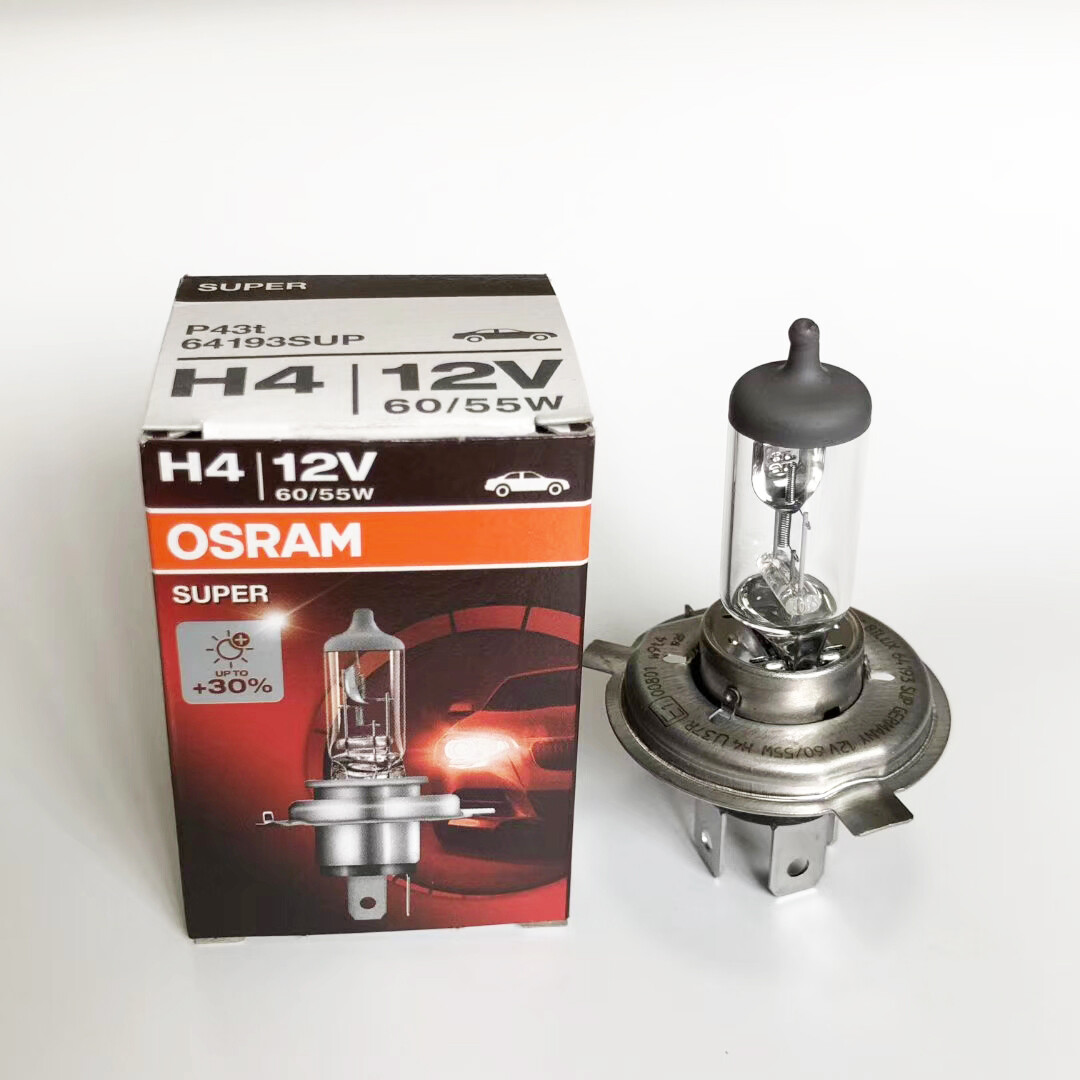 OSRAM 64193SUP H4 12V 60/55W P43t SUPER Car Headlights Bulb