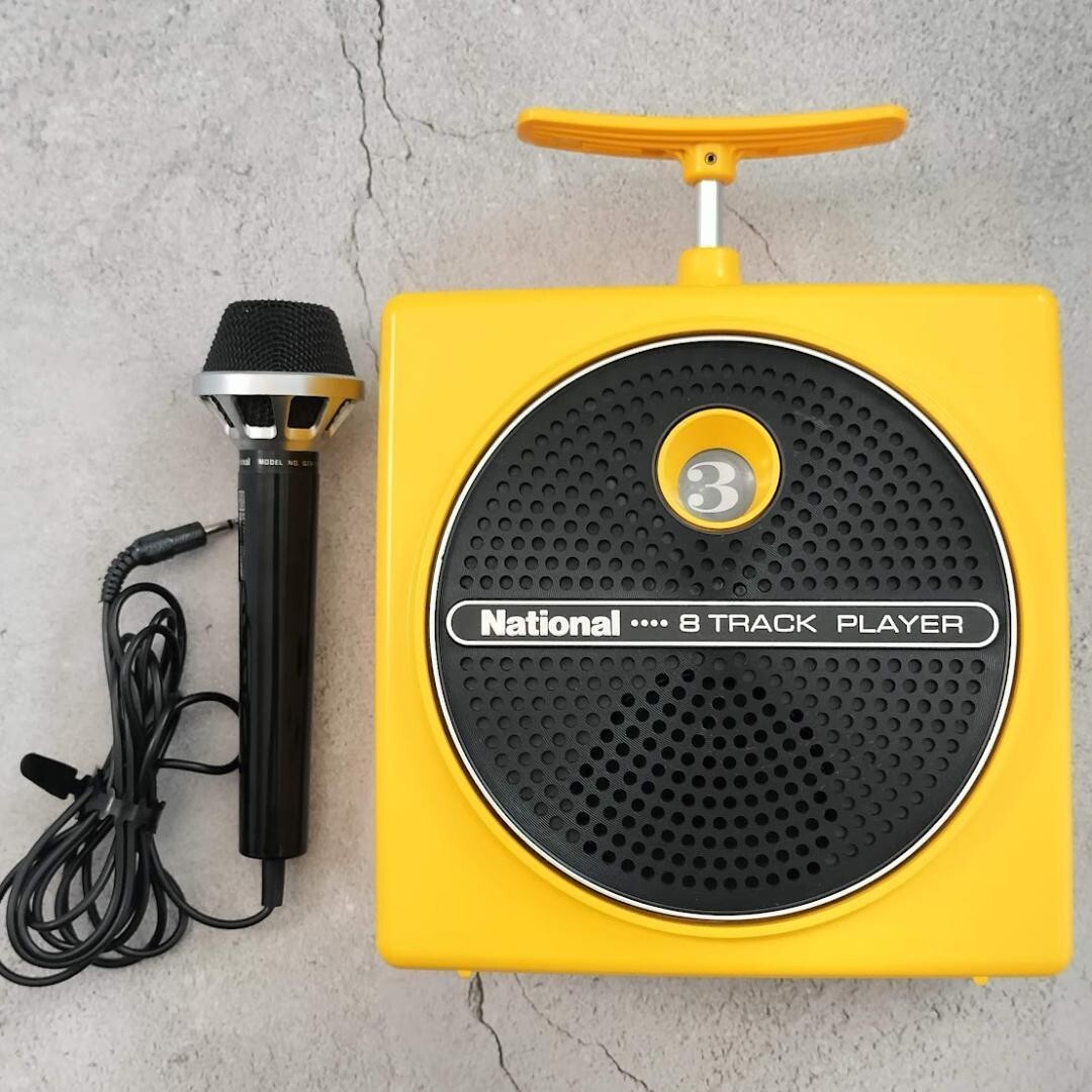 National ナショナル 8TRACK PLAYER RQ-8 ジャンク品 Panasonic National RQ-8 8 Track Tape Player Yellow Junk Not