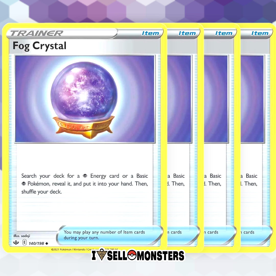 Pokemon TCG 4x Fog Crystal 140/198 x4 Uncommon TRAINER ITEM