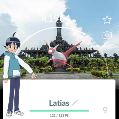Pokémon GO 🇮🇩 Latias 🇮🇩 Bali Background - Only Registered Trade