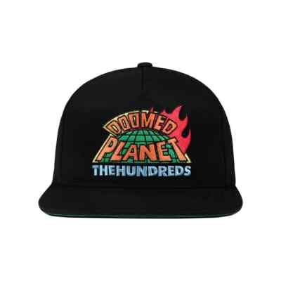

Кепка Snapback The Hundreds Planet (черная), регулируемая кепка, Черный