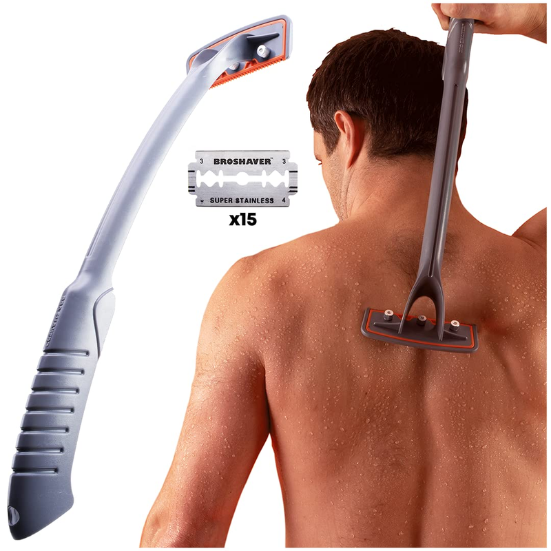 , Back Shaver for Men (DIY) Back & Body Hair Trimmer. Shave Wet or Dry. No Expen