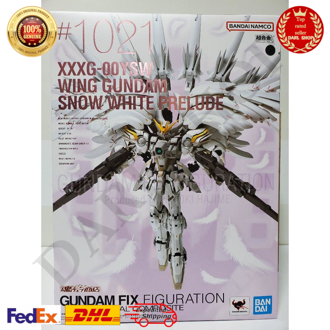 ロボット WING GUNDAM  WHITE PRELUDE REISSUE Amazon.com: Bandai Gundam FIX Figuration Metal Composite