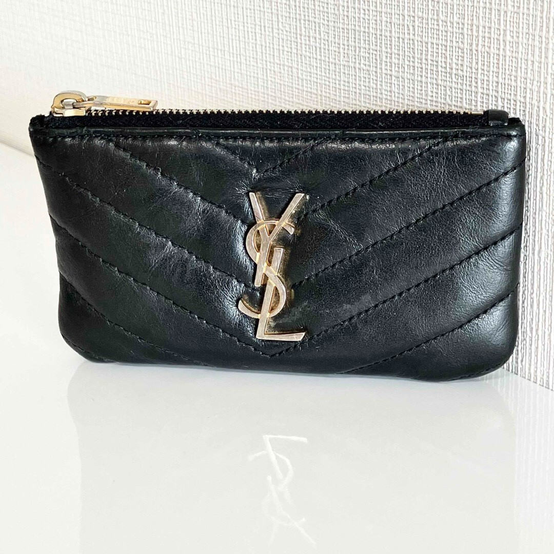 コインケース・小銭入れ × ヴィンテージ(中古) [Saint Laurent]^562796 Black Leather Star Half Wallet $_57.JPG?set_id=880000500F