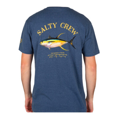 

Футболка Salty Crew Ahi Mount с коротким рукавом (темно-синий вереск), Navy heather