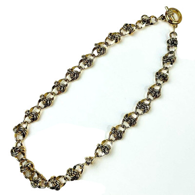 GIVENCHY GG Logo Chain Necklace Gold Vintage