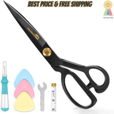Fabric Scissors 10 Inch Sewing ScissorsHigh Carbon Steel Tailor ScissorsCloth...