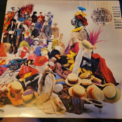 Reg Strikes Back by Elton John (Vinyl, 1988, Promo Copy w/Hype Sticker VG+/VG+