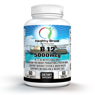 Healthy Brook Vitamin B12 5000 mcg Methylcobalamin 60t WEIGHT LOSS...