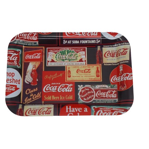 Rare Vintage 2002 Coca-Cola All Over Logo Red Change Tray