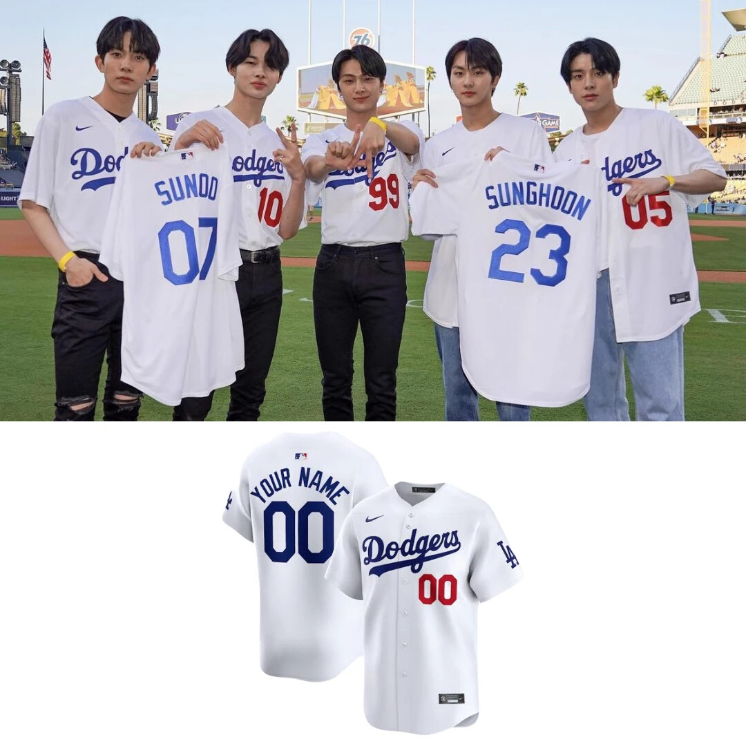 ENHYPEN Dodgers Baseball Jersey Engene Merch Shirt Kpop