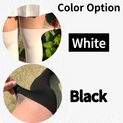HelloBirdie 80D Four Seasons  UV Protection Two Tone Golf Stockings on Knees