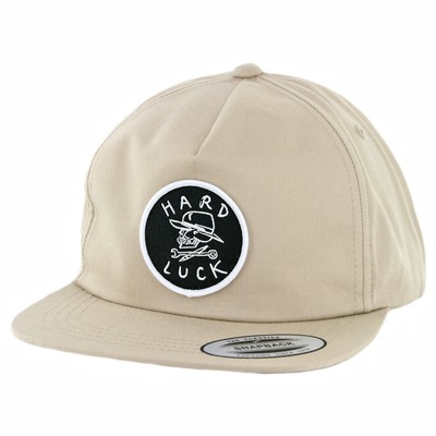 Hard Luck MFG Circle Patch Snapback Hat (хаки), мужская регулируемая кепка