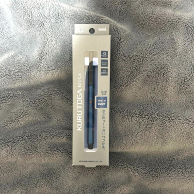 Uni Kuru Toga Metal Mechanical Pencil Silent Blue 0.5mm M5-KH 1P NEW