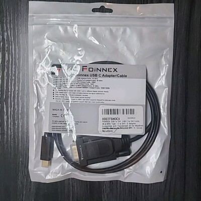 USB C to DVI Cable, 4K@30Hz Type-C to DVI-D Adapter Compatible with Thunderbolt