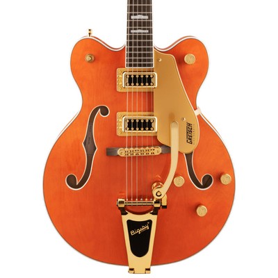 Gretsch G5422TG Electromatic Hollow Body Guitar, Laurel FB, Orange Stain
